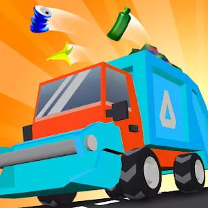 Trash Cleaner — Мусоровоз [Без рекламы] - Красочный аркадный симулятор для всех возрастов