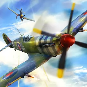 Warplanes: WW2 Dogfight [Mod Unlocked] - محاكاة الطيران عبر الإنترنت في أجواء الحرب العالمية الثانية