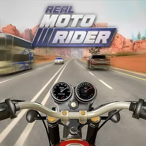 Real Moto Rider Traffic Race [Free Shopping] - Racing game with the fastest road bikes