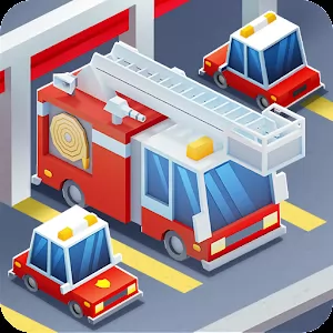 Idle Firefighter Tycoon - Fire Emergency Manager [Бесплатные покупки] - Управление пожарной частью в увлекательном Idle-симуляторе