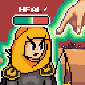 Tap Healer Healing Touch - Pixel RPG with interesting challenges