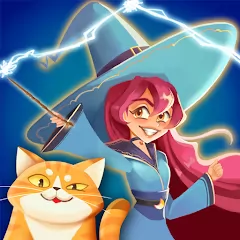 Witch & Cats - Match 3 Puzzle [Много бустеров] - Украшение дома и решение три в ряд головоломок