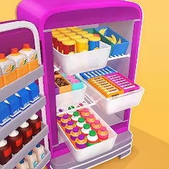 Fill Up Fridge: Organizing Game - Наполнение холодильника продуктами в яркой аркаде