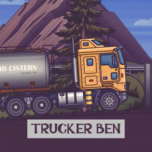 Дальнобойщик Бен - Trucker Ben [Много денег] - Автомобильный 2D симулятор с дальнобойщиком Беном