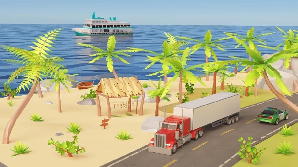 Скачать Angry Truck 3D Mini Simulator [Много денег]