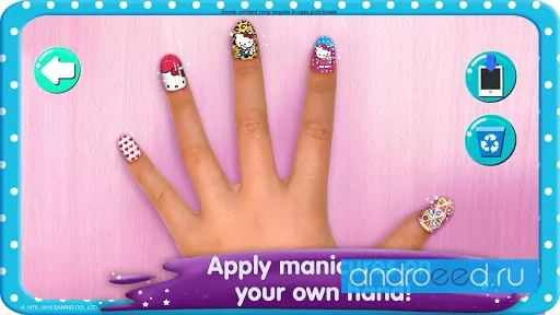 Hello Kitty Nail Salon - Magical Manicure Makeover Part 4 - Fun Games for  Kids - YouTube